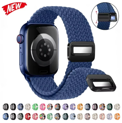 Nylon Uhrenarmband geflochten für Apple Watch verschiedene Farben