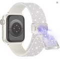Nylon-Magnetarmband mit Glitzersteinen für Apple Watch verschiedene Farben