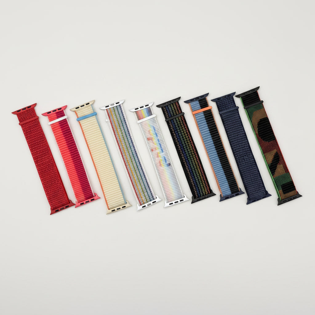 Nylon Schlaufenarmband / Sportarmband für Apple Watch verschiedene Farben