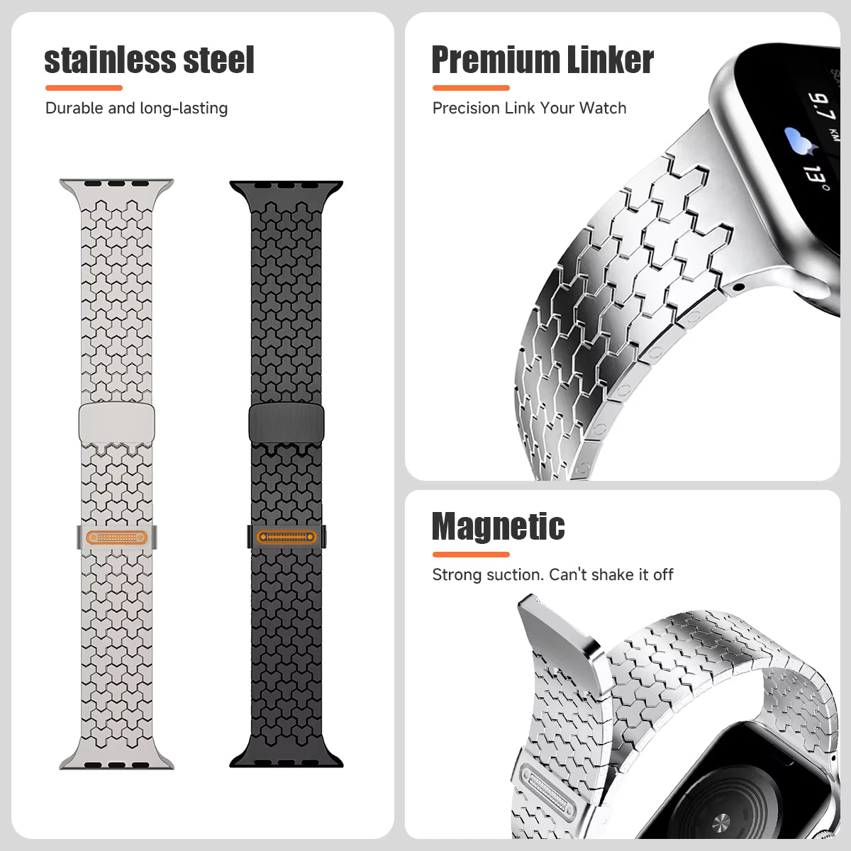 Edelstahlarmband für Apple Watch Band verschiedene Farben
